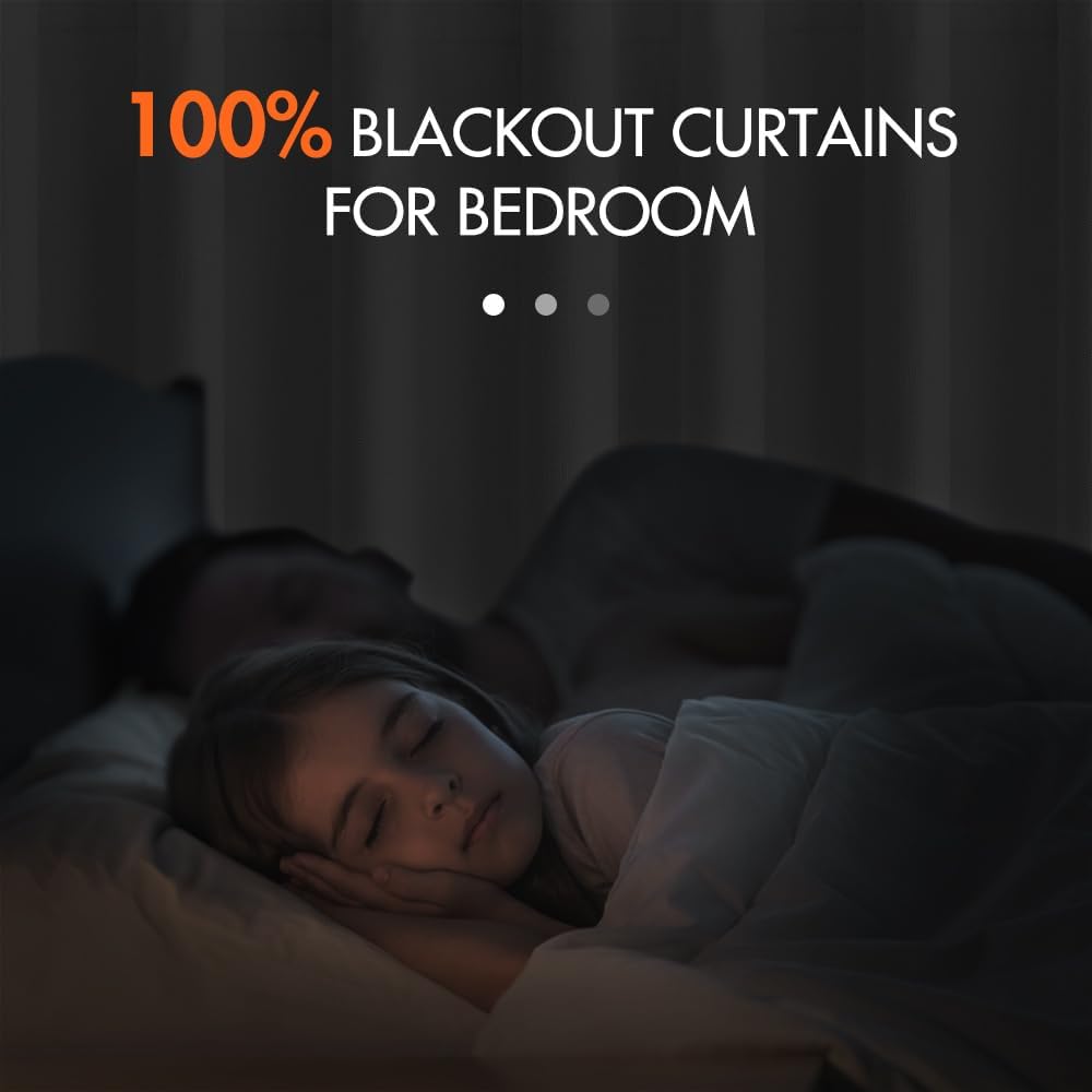 White Faux Linen Blackout Curtains 108 Inch