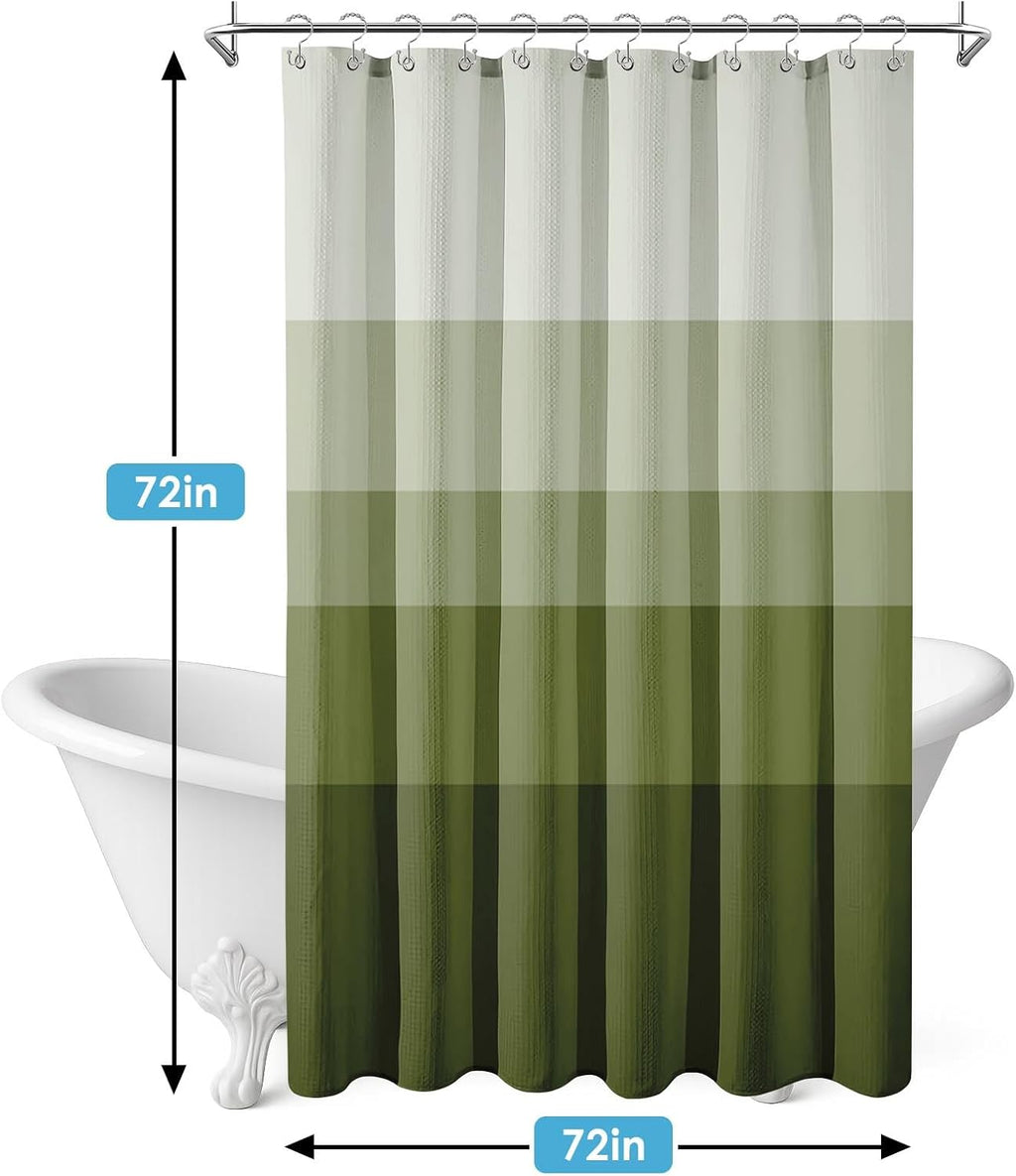 Sage Ombre Shower Curtain Set