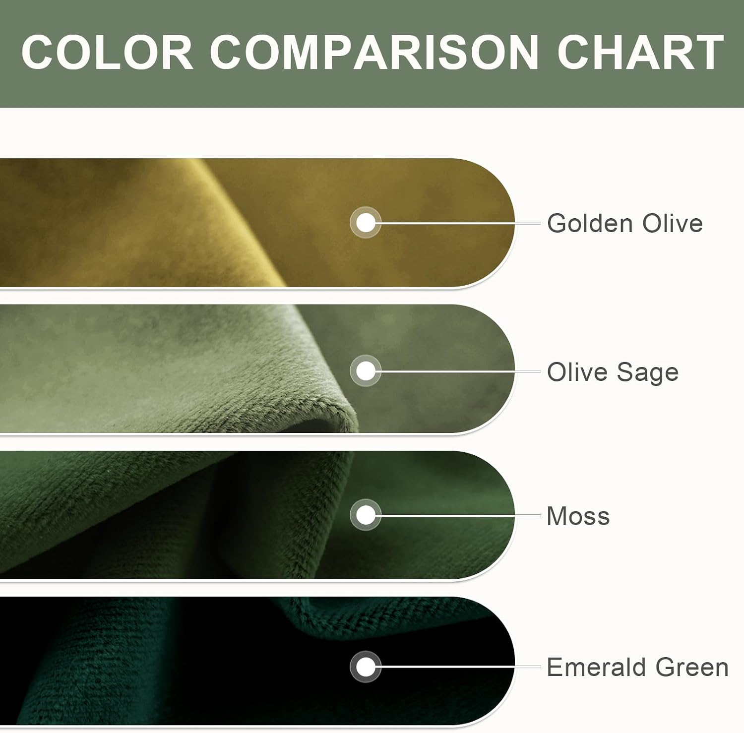 Moss Velvet Blackout Curtains