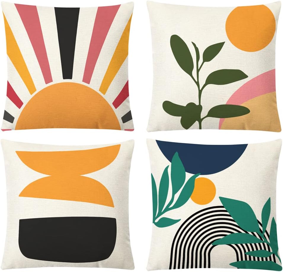 Boho Geometric Pillow Cover Set