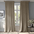 Taupe Velvet Blackout Curtains 108 Inch