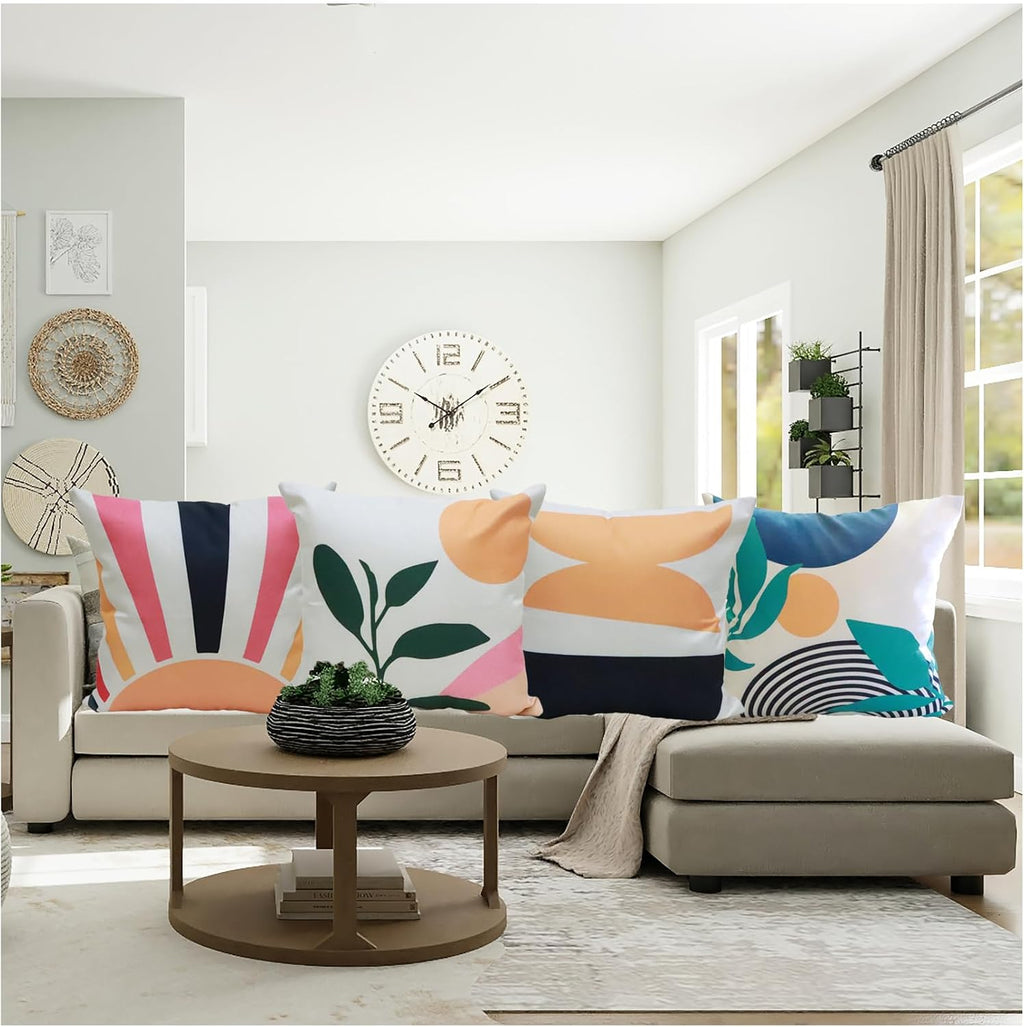 Boho Geometric Pillow Cover Set