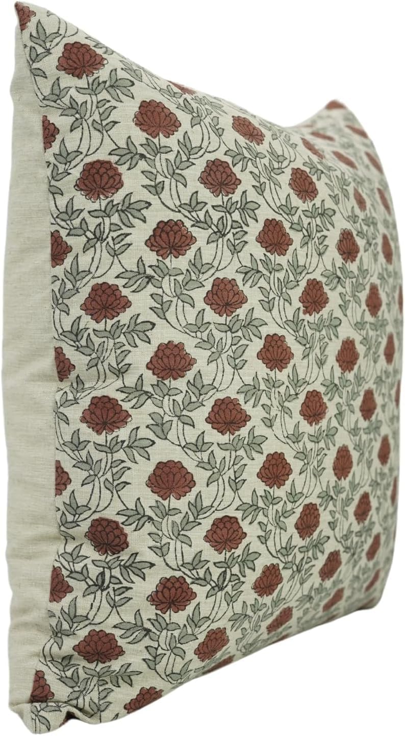 Boho Floral Pillow Cover Set