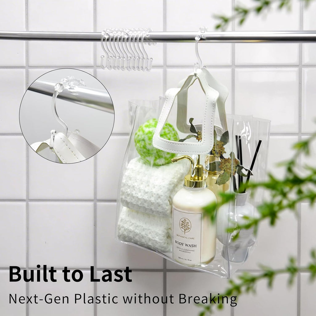 Ivory Waffle Shower Curtain Set