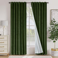 Moss Velvet Blackout Curtains