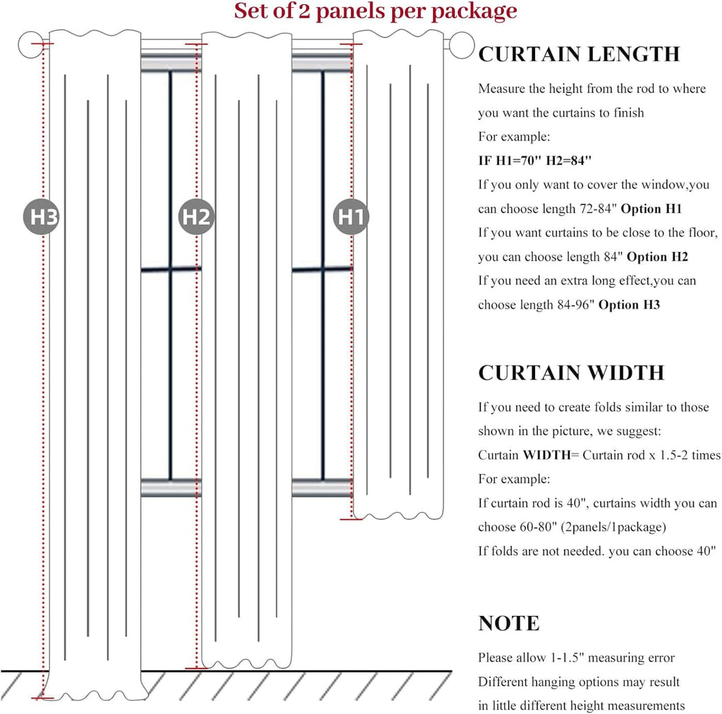 Black Linen Blackout Curtains 90 Inch