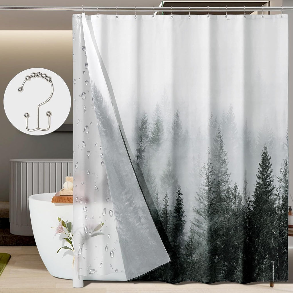 Black Forest Shower Curtain Set