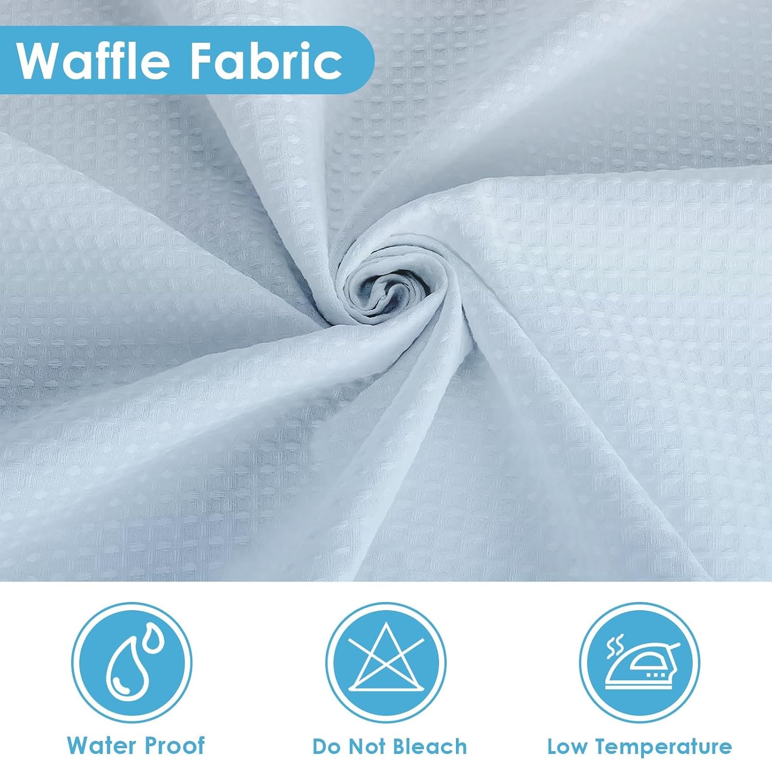 Blue Ombre Shower Curtain Set