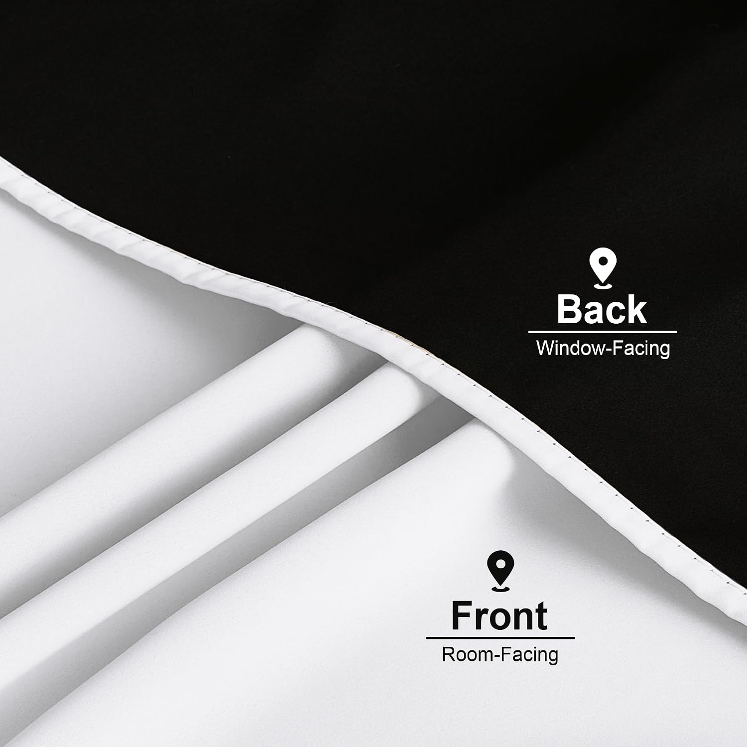 White Blackout Curtains 84 Inch