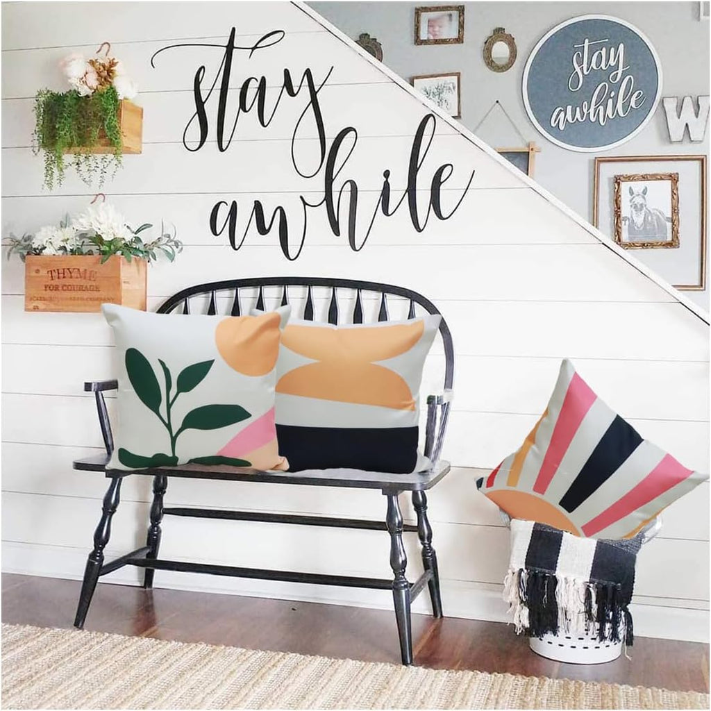 Boho Geometric Pillow Cover Set