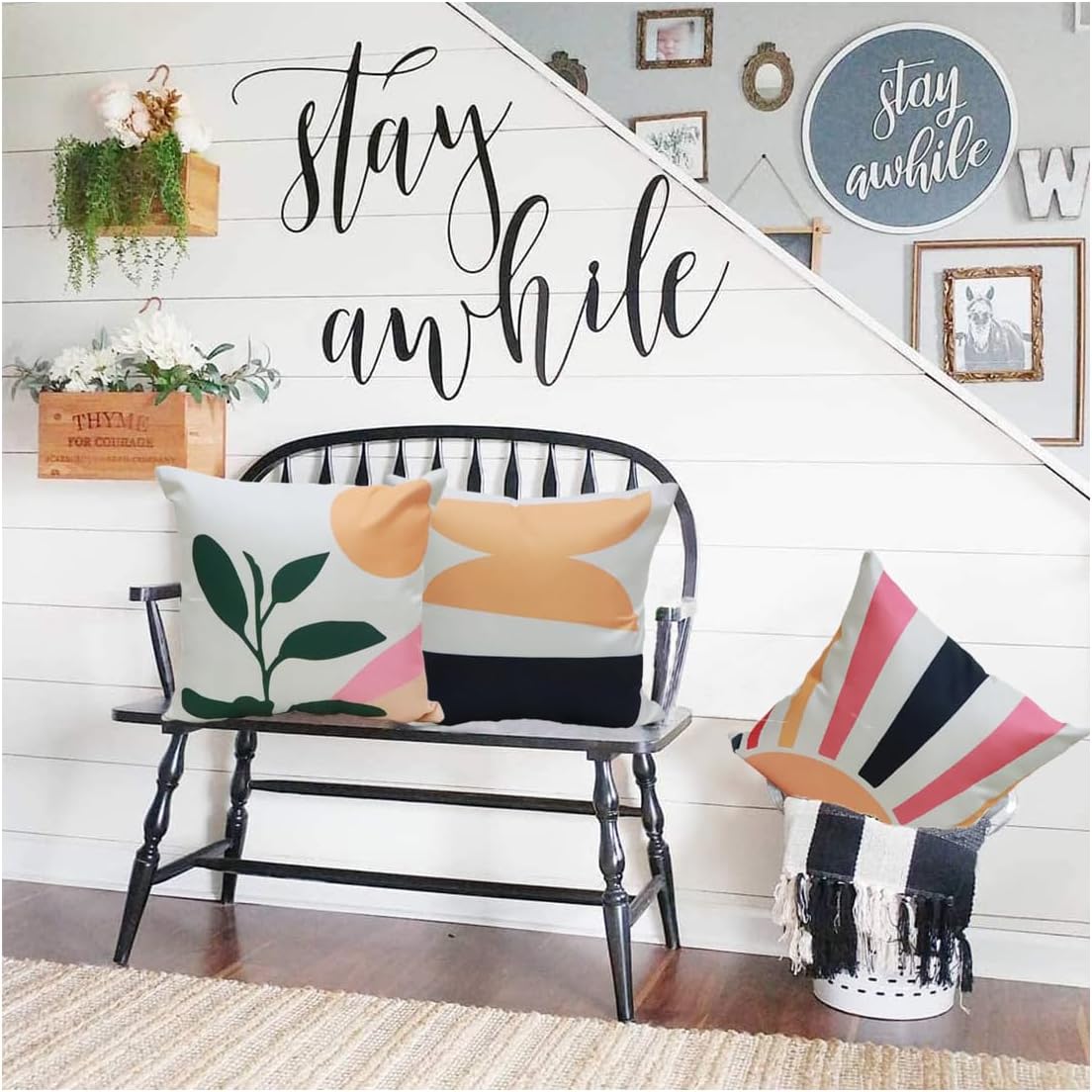Boho Geometric Pillow Cover Set
