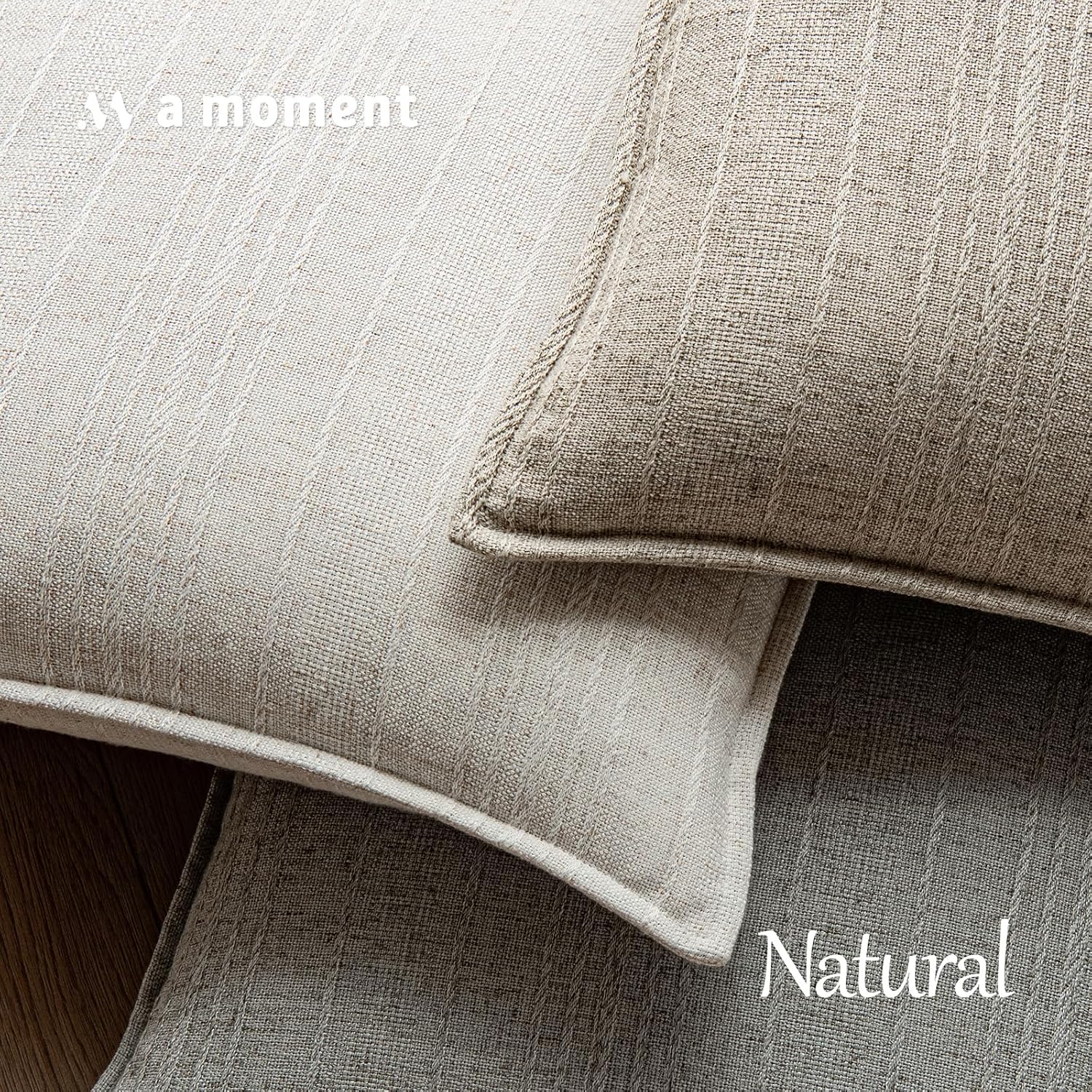 Ivory Linen Pillow Cover Set of 2