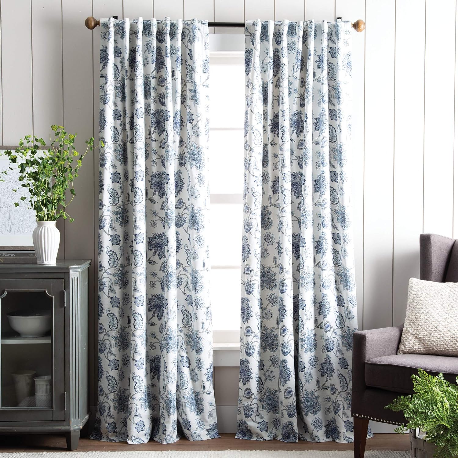 Indigo Jakarta Blackout Curtains 84 Inch